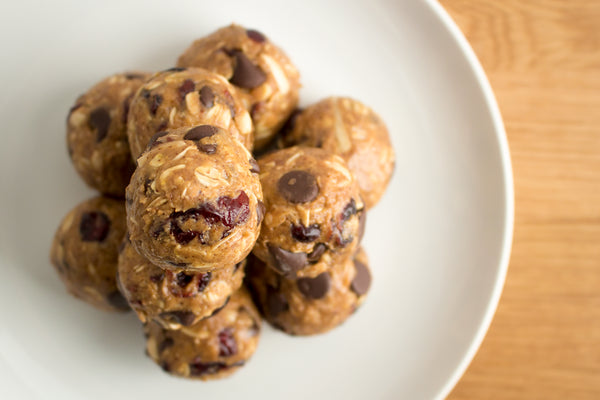 Chocolate Cranberry Almond Oatmeal Bites