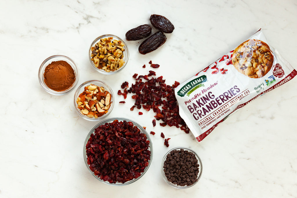 No Bake Cranberry Brownie Bites – Decas Farms