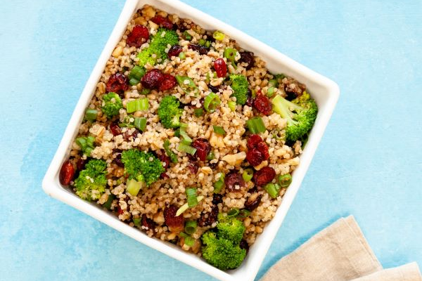 Cranberry and Broccoli Quinoa Salad with Orange Vinaigrette – Decas Farms