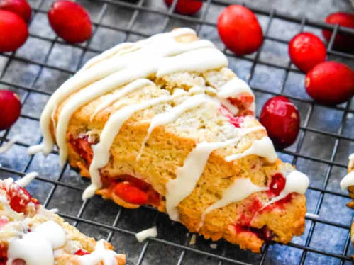 Cranberry Vanilla Bean Scones