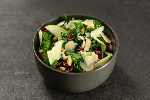 Kale, Cranberry, Pear, Pine Nut and Parmesan Salad – Decas Farms