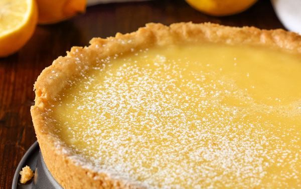 Limoncello Cranberry Curd Tart with Amaretti Cookie Crust (Naturally G – Decas Farms