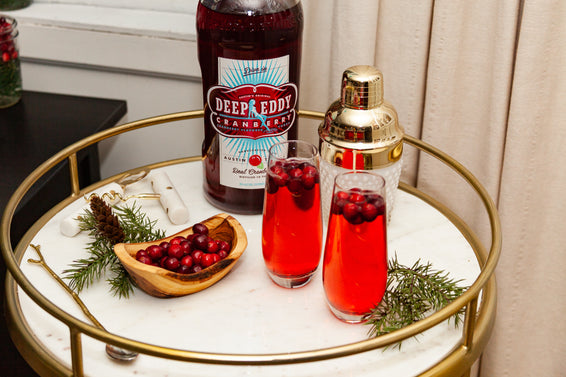 Deep Eddy Cranberry Champagne Cocktail