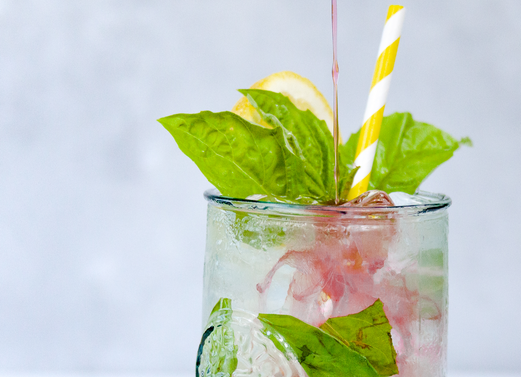 Cranberry Basil Lemonade