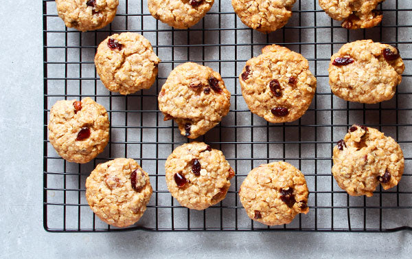 Guilt-Free Carrot Cake Cranberry Oatmeal Cookies with Decas Farms LeanCrans