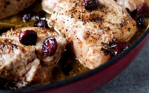 Maple Cranberry Braised Pork